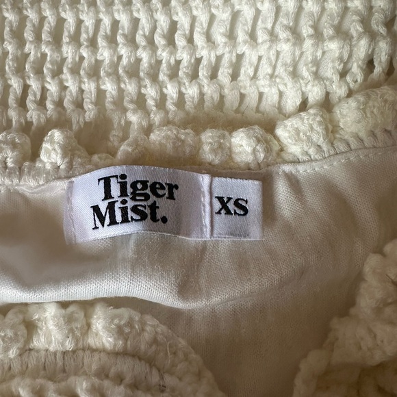 Tiger mist Braxton dress strapless crochet boho vacation beach size XS - Picture 3 of 11